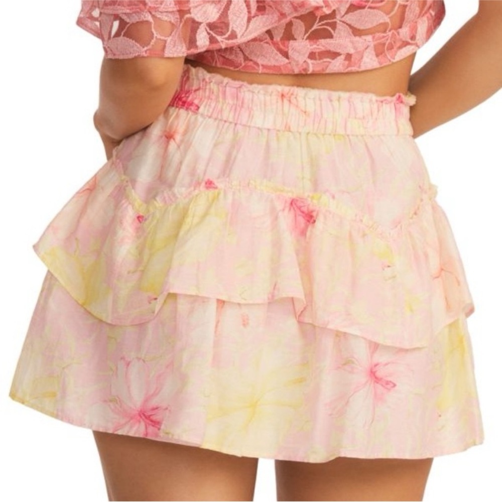 NWT LoveShackFancy Abrielle Tiered Skater Mini Skirt - Picture 3 of 6